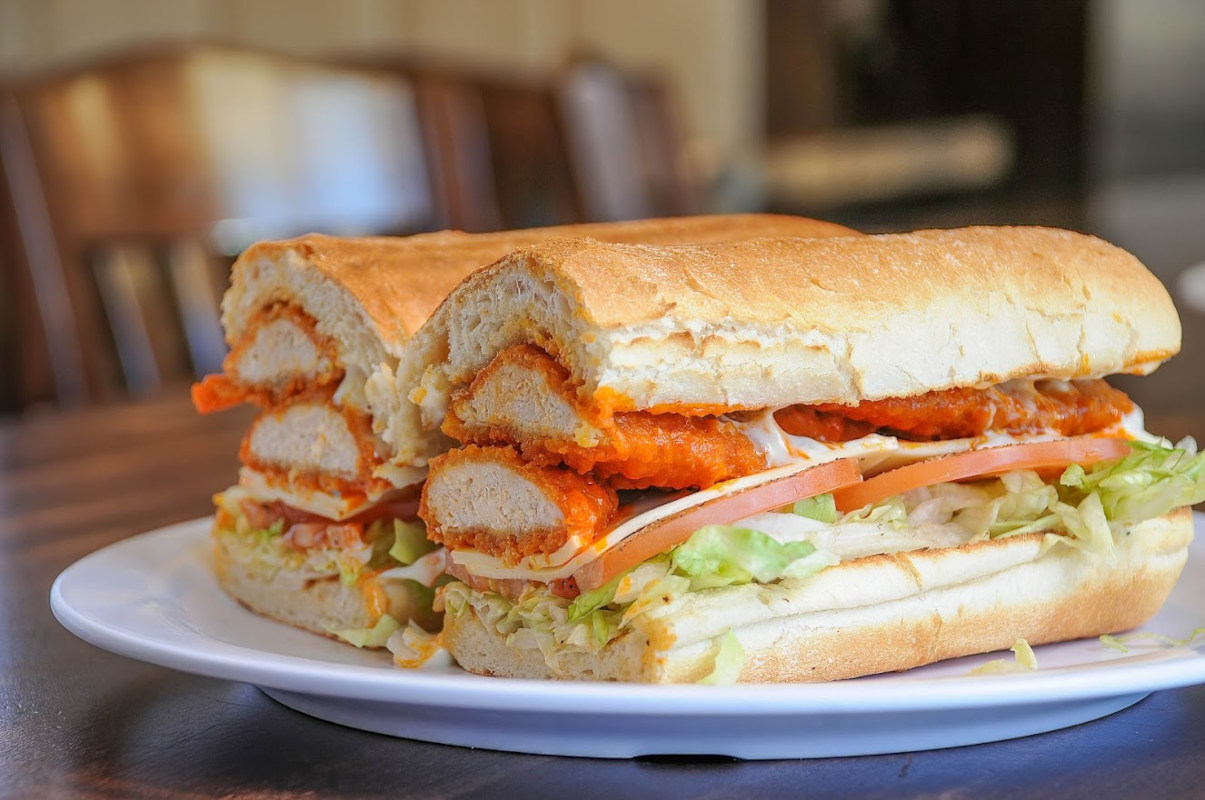 Two sandwiches closeup